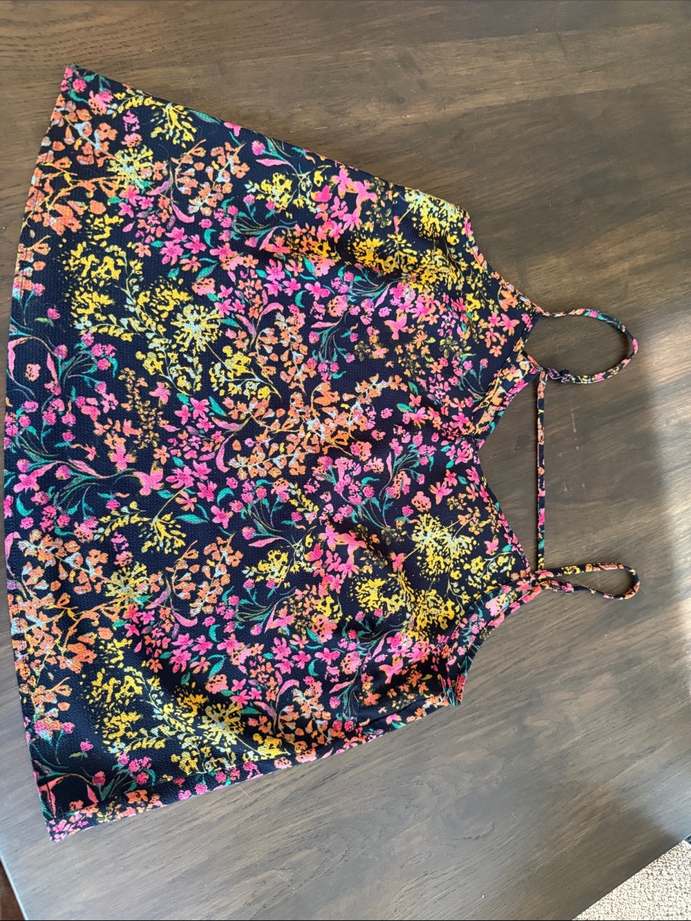 Floral Print Navy A-Line tanktop Multiple Colors